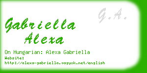 gabriella alexa business card